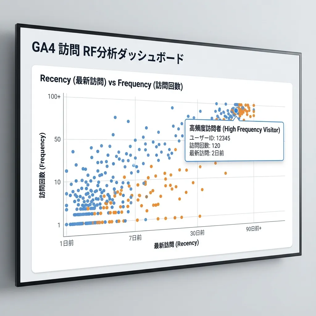 GA4来訪データ分布イメージ